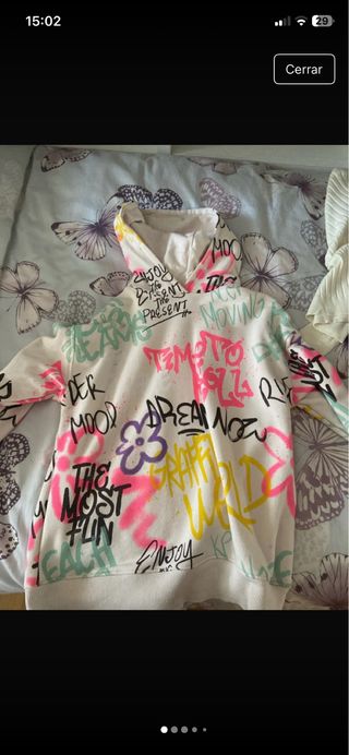Sudadera graffiti calentita talla xs