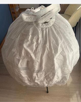 Cancán Fallera Niña Blanco Talla Única