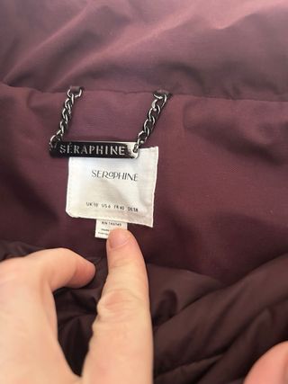 Abrigo porteo y premamá Seraphine Morado