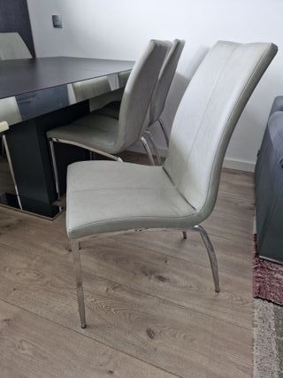 Mesa extensible 160-200-240x90 y 6 sillas comedor