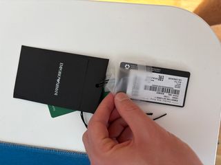 Bandolera Emporio Armani Piel Saffiano Gris