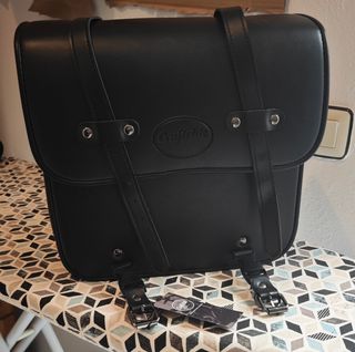 Alforja Moto Custom Negra Universal