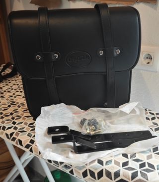 Alforja Moto Custom Negra Universal