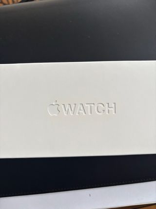 Apple Watch SE Nike 44mm Argento con cinturino Blu