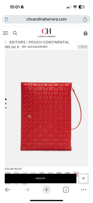 Neceser CH Carolina Herrera Rojo Nuevo