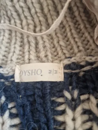 Chaqueta de lana con cinto, Talla M.