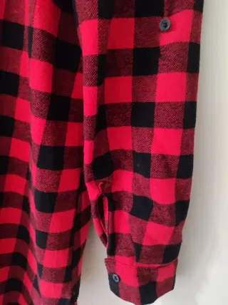 Camicia donna quadri rossi e neri Tg. L