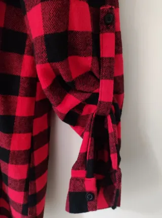 Camicia donna quadri rossi e neri Tg. L