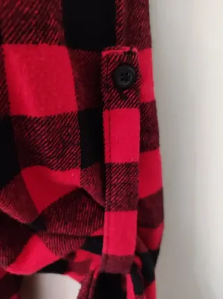 Camicia donna quadri rossi e neri Tg. L