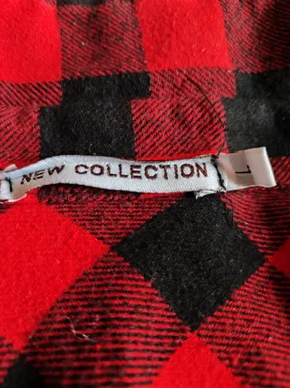 Camicia donna quadri rossi e neri Tg. L
