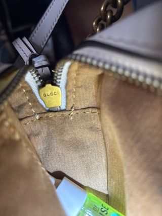 Borsa Gucci Bianca con Catena Dorata