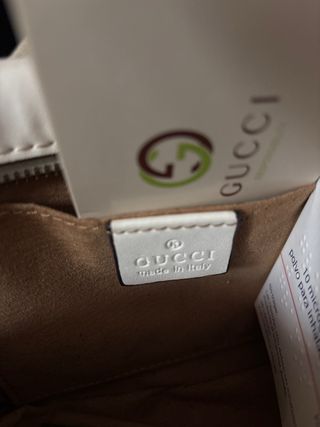 Borsa Gucci Bianca con Catena Dorata
