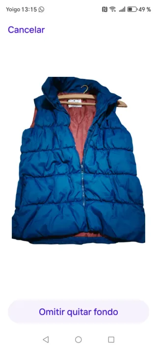 Chaleco acolchado hombre Talla M