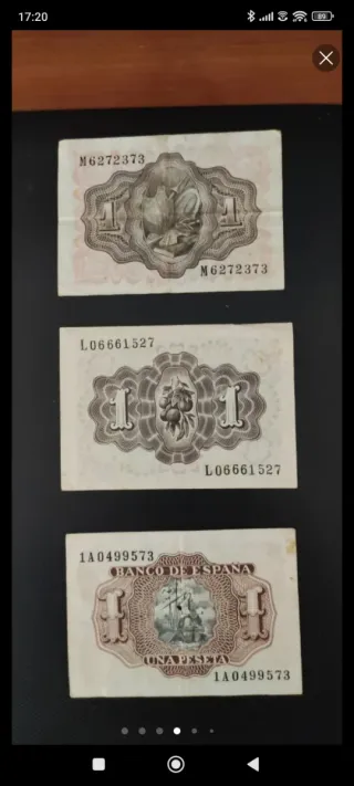 Billetes Pesetas España Banco de España