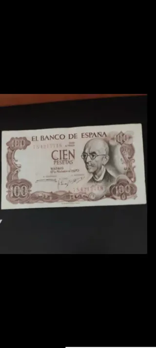 Billetes Pesetas España Banco de España