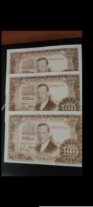 Billetes Pesetas España Banco de España