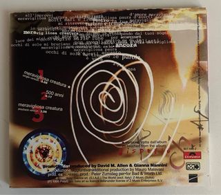 Gianna Nannini Meravigliosa Creatura CD Single