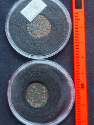 Monedas Romanas Constantino cinco.