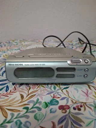 Despertador Radio Sony Azul/Plata