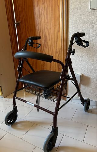 Caminador - Andador con asiento y cesta