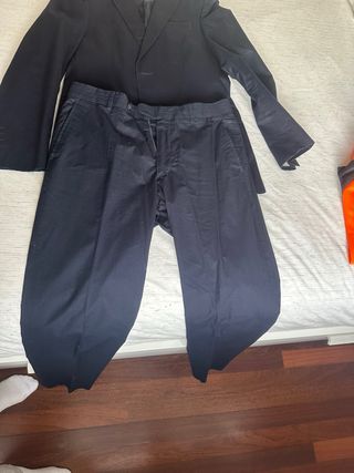 Traje Purificación García Azul