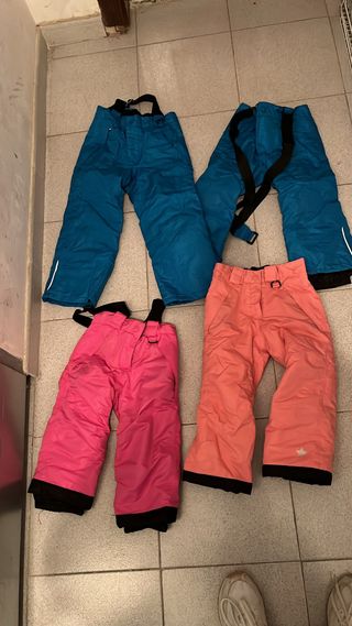 Pantalones de nieve con tirantes
