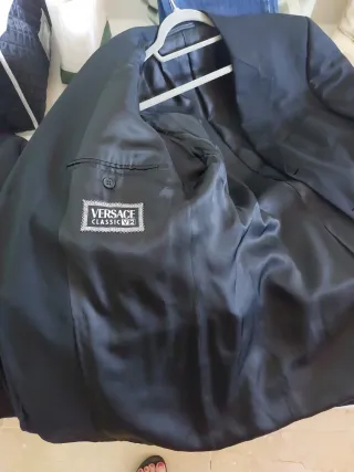 Versace Chaqueta de hombre negra