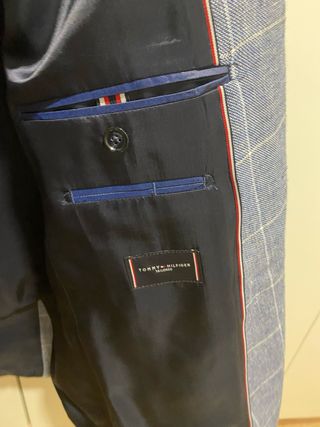 Blazer Tommy Hilfiger Talla M Cuadros Azul
