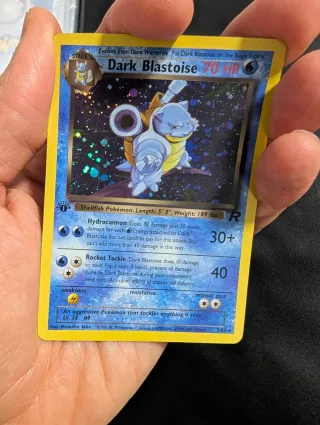 Carta Pokémon Dark Blastoise Stage 2 - Fan Card