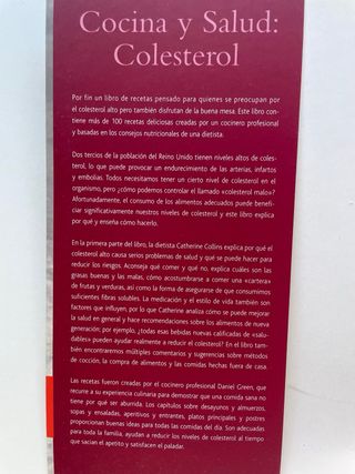 Libro Cocina y salud. Colesterol