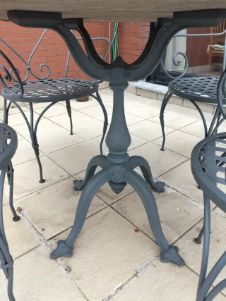 Mesa Exterior Unopiù Piedra/Hierro