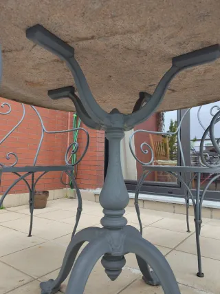 Mesa Exterior Unopiù Piedra/Hierro