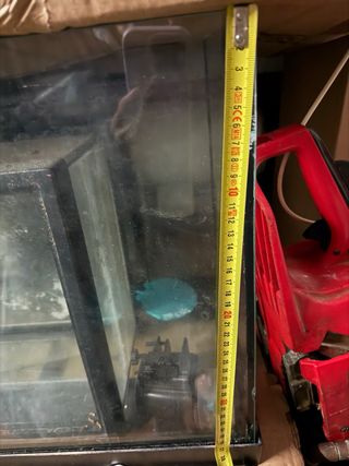 Pecera negra y transparente solo se vende