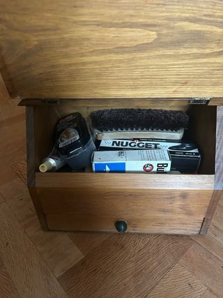 Caja Zapatero Madera Pintada Mano