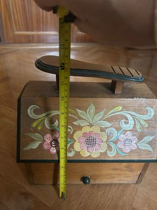 Caja Zapatero Madera Pintada Mano