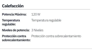 MANTA ELECTRICA 120W.