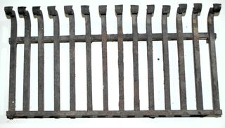 parrilla de chimenea de hierro forjado.