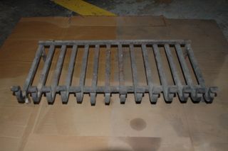 parrilla de chimenea de hierro forjado.