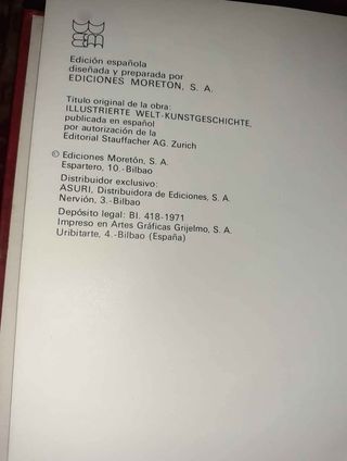Libro de historia del arte 1971 ver fotos