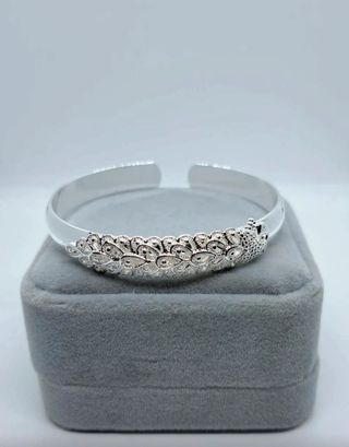Brazalete Plata 999 Pavo Real