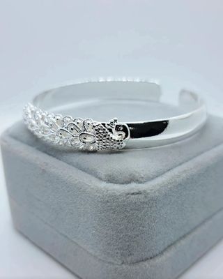 Brazalete Plata 999 Pavo Real