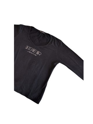 Maglietta Iber Jeans scollo V nera