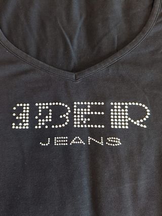 Maglietta Iber Jeans scollo V nera