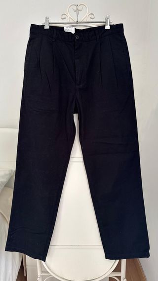 CARHARTT PANTALONES CHINOS PINZAS NEGRO HOMBRE 31
