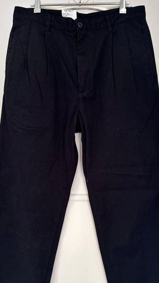 CARHARTT PANTALONES CHINOS PINZAS NEGRO HOMBRE 31