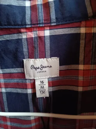 Camisa cuadros Pepe Jeans Talla 16-176/XS