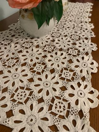 Originale runner crochet cotone