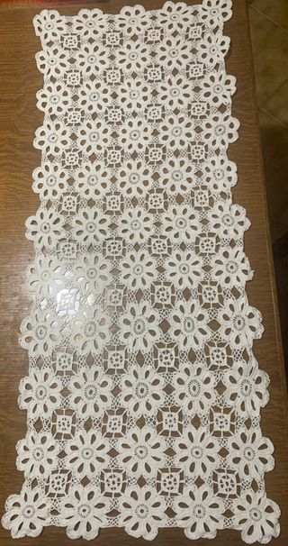 Originale runner crochet cotone