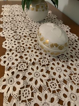 Originale runner crochet cotone