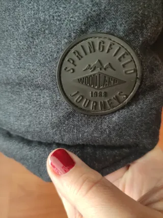 Abrigo Springfield Hombre Talla M Azul-Gris oscuro